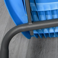 Chaises empilables pour étudiants, mobilier scolaire moderne et écologique, assise en plastique avec pieds en aluminium
