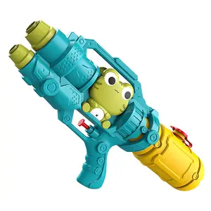 Children's water gun, large pull-out water gun, large capacity beach dinosaur water gun toy, outdoor water battle artifact