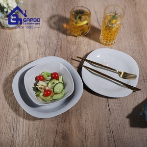 Vaisselle de qualité <span class=keywords><strong>italienne</strong></span>, Style classique, utilisation quotidienne, assiettes grises en verre opale, <span class=keywords><strong>assiette</strong></span> <span class=keywords><strong>à</strong></span> <span class=keywords><strong>Pizza</strong></span> pour le Dessert, 2 cm, 7.45 pouces, vente en gros - Product Image 5