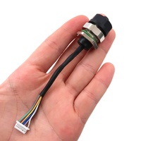 Câble de raccordement M12 vers JST personnalisé OEM YZCONN, faisceau de câblage à 3, 4, 8 broches, connecteur M12 à 4, 5, 8 broches avec terminal