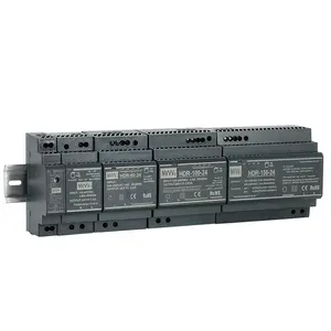 HDR-15W จ่ายไฟแบบราง DIN แบบบางเฉียบ30W 60W 100W 150W 5V/12V/24V/48V