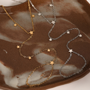 CLIORO placcato oro impermeabile personalizzato inciso resistente appannamento in acciaio inossidabile gioielli a catena Multi-stile braccialetti posteriori - Product Image 4