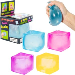 Jouets anti-stress Nice Cube, cube sensoriel à remontée lente pour soulager l'anxiété et le stress, haute densité, balles à presser Squishies Ice - Product Image 6