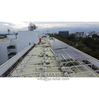 Système de montage de panneau solaire en aluminium CE pv pour toit plat à usage domestique et commercial structure pv support de toit en tuiles