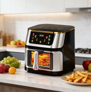 Freidora de Aire de Acero Inoxidable de 12L, <span class=keywords><strong>Horno</strong></span> de Convección Multifuncional con Control Digital Inteligente, Sin Aceite, para Uso Doméstico, Envío Rápido - Product Image 1