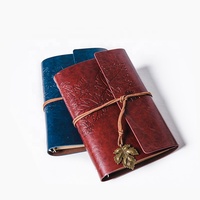 PU-Leder Notizbuch Vintage 2026 Reisetagebuch Schönes Design A6-Format Softcover-Notizbuch