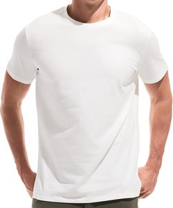 T-shirt décontracté pour homme, nouveau design, style personnalisé, couleur unie, respirant, manches courtes, grande taille, 100% coton, séchage rapide, pour l'été - Product Image 1