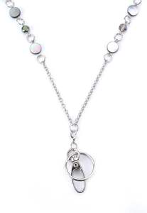 Magnifique cordon tour de cou en acier inoxydable avec perles en boule pour porte-badge, clés et cartes d'identité - Étanche et durable, cadeau d'anniversaire pour femme - Product Image 3