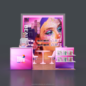 Stand Modular de Aluminio 3x3 para Exposiciones, con Impresión Digital, Caja de Luz Publicitaria, Estantes Desmontables para Ferias de Belleza - Product Image 4