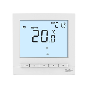 Thermostat numérique mural HA223-L avec boîtier en plastique, boîtier CVC, thermostat hydronique électronique HA223-L - Product Image 1
