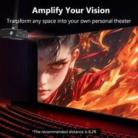 OEM/ODM 1850ANSI LCD 1080p Hafif Film Tüketici Elektroniği Sunum Ekipmanı Projektör 4k Ev Sineması Projektörü
