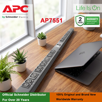 APC AP7551 3680W 16A 230V Switched Zero-U Rack PDU Manajemen Stopkontak Jarak Jauh untuk Server, Switch, dan Peralatan Jaringan