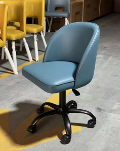 Silla de Oficina Giratoria Tradicional de Terciopelo con Ruedas, Color Personalizado, Función E-SPORT, Silla para Salón de Uñas - Product Image 6