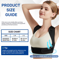 Nouvelle conception de correcteur de posture réglable pour les épaules, soutien dorsal sain pour hommes et femmes avec coussinet en silicone
