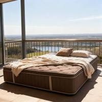 Matelas Orthopédique Euro Top à Ressorts Ensachés, Design Moderne, Meilleure Vente, pour Chambre et Hôtel 5 Étoiles, Taille Personnalisable