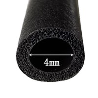 Tube rond creux en mousse de caoutchouc EPDM noir, personnalisable, amortisseur de chocs, joint d'étanchéité perforé, joint torique, isolation phonique en éponge