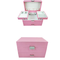 Boîte cadeau en cuir Double couche pour bijoux, Logo personnalisé de luxe, boucles d'oreilles, collier, bague, emballage, Offre Spéciale