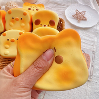 Jouet Squishy en PU Kawaii en forme de pain, doux, à récupération lente, pour soulager le stress, à partir de 14 ans