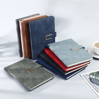 Cuaderno de Negocios A5 de Cuero PU Suave al Tacto, Cuaderno de Oficina con Cierre de Hebilla Metálica, Venta al Por Mayor