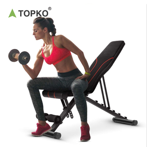 TOPKO Home Use Adjustable Foldable Fitness <strong>Bench</strong> Exercise Press <strong>Weightlifting</strong> Gym Weight <strong>Bench</strong> - Product Image 2