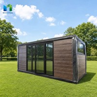 Conteneur pliable en acier de 20 pieds à installation rapide, maison préfabriquée, mini-dortoir mobile moderne temporaire pour hôtel