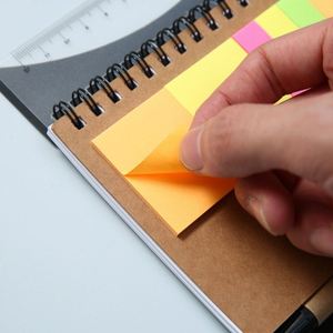 Wholesale Kraft Cover Custom logo Mini Notebook Memo Sticky <b>Notepad</b> with <b>Pen</b> - Product Image 4