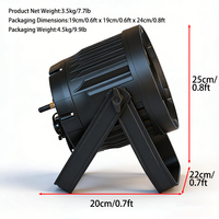 Igracelite IP65 Étanche 6*18W RGBWAUV 6-en-1 Projecteur de Scène PAR LED Sans Fil sur Batterie Akku