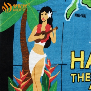 Novelty Printed <b>Beach</b> <b>Towel</b> 80x160cm Cotton Reactive Printing Rectangle For <b>Beach</b> Use - Product Image 3