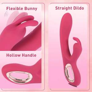 IPX7 Su Geçirmez 10 Frekanslı Titreşimli Tavşan Vibratör Kadın Mastürbasyon Seks Oyuncakları - Product Image 5