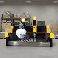 Máquina Router CNC JK Stone de 5.5kW 380V con Motor Servo PLC para Grabado de Mármol, Granito y Piedra Caliza, Software Artcam, 3200mm Máx.