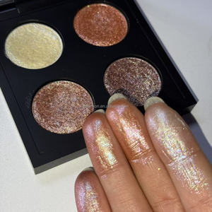 Ombretto Monocolore Personalizzato con Effetto Perlescente e Duochrome Metallizzato, Ombretto Glitterato Duochrome Marrone Avorio - Product Image 2