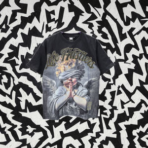 Camisetas de Manga Corta para Hombre, Tejido de Algodón 100%, Estampado por Descarga, Diseño Gráfico 3D Personalizado, Estilo Hot Diamond Life - Product Image 3