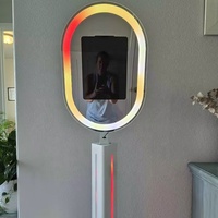 Dernière Tendance : Machine Photo Booth Universelle pour iPad/Surface, Marque Keft, Garantie 2 Ans, Éclairage RGB Rotatif à 360° Réglable, Flight Case