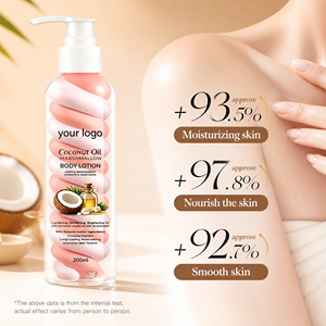 Lotion corporelle végane sans logo, crème hydratante pour le corps, soin de <span class=keywords><strong>la</strong></span> <span class=keywords><strong>peau</strong></span>, hydratation intense, adoucit, soulage <span class=keywords><strong>la</strong></span> sécheresse et <span class=keywords><strong>la</strong></span> tension cutanée, lotion corporelle à l'huile de coco 200ml - Product Image 2