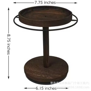 Sunglasses Storage <b>Rack</b> Wooden Rotating Desktop Display Stand 4 Slots Eyewear Organizer - Product Image 4