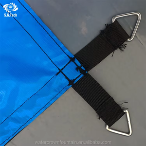 Couverture de piscine rectangulaire de haute qualité pour l'extérieur, en PVC solide léger bleu, pour la sécurité des piscines, WATER CROWN - Product Image 6