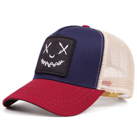 Gorras de Camionero para Hombre de Primera Calidad, Personalizadas con Apliques Bordados, Logotipo, Malla de Algodón, 6 Paneles, Protección Solar para Exteriores, Ajustables