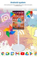 Écran tactile interactif LCD Android de 32 pouces, batterie intégrée, téléviseur intelligent mobile, affichage numérique rotatif avec caméra externe