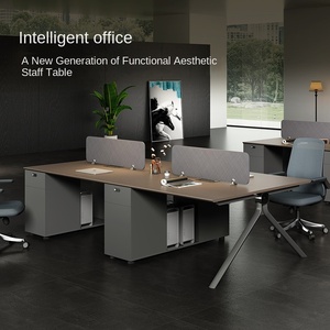 Mobili per Ufficio Modulari Moderni Postazioni di Lavoro Cubicoli Scrivanie per Uffici Amministrativi e Scrivanie per Dipendenti - Product Image 3