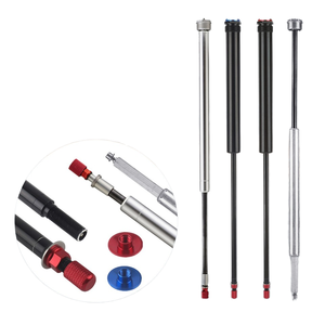 Fourche avant de VTT de remplacement 26/27,5/29 pouces pour vélos de route, en alliage d'aluminium, débattement de 120 mm, chambre à air, tige d'amortissement, fourche à câble/à bras - Product Image 1