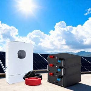 Système solaire hybride avec batterie, options <span class=keywords><strong>de</strong></span> puissance <span class=keywords><strong>de</strong></span> charge 6KW/10KW/15KW - Product Image 2