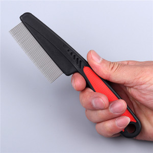 Herramienta de acero inoxidable para quitar pelo de perros y gatos, peine limpiador de piojos y pulgas - Product Image 3