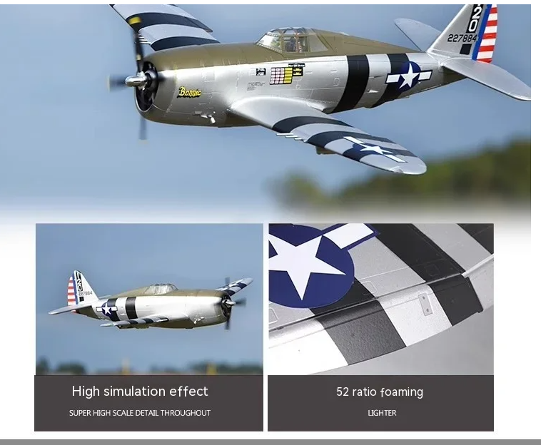 1500mm P-47 Thunderbolt Bonnie RC Fighter Jet, PNP, Outdoor