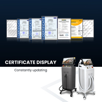 Machine professionnelle d'épilation au laser à diode stationnaire 808 nm, 3 longueurs d'onde, écran tactile LCD 15,6 pouces, air/eau/semi-conducteur