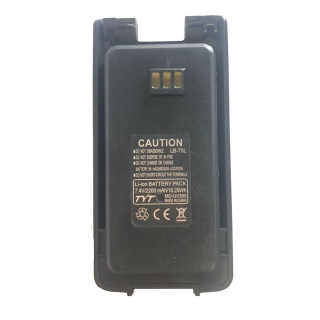 TYT MD-UV390 Digital Rechargeable 7.4v 2200 Mah Li-on Battery for UV390 Walkie Talkie Two-Way Radio Accessories