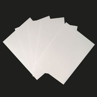 Feuille de PVC pour impression jet d'encre blanche, format A4, épaisseur 0,3 mm, avec colle d'un côté