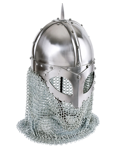 Casco de Caballero Medieval Premium Hecho de Metal con Diseño Histórico para Eventos de Cosplay, Representaciones Teatrales y Decoración del Hogar - Product Image 1