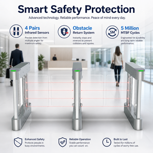 Noyau d'entraînement intégré industriel, voie accessible ultra-large de 1,2 m, définissant la nouvelle référence pour la gestion des accès haute fréquence - Product Image 1