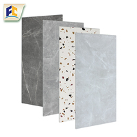 Dalles intérieures en porcelaine aspect marbre et bois noir Revêtement de sol SPC en pvc stratifié abordable par pied carré Revêtement de sol en vinyle de luxe SPC