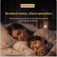 Moteur de rideau intelligent ReZ-TI compatible Matter et Thread, produits domotiques compatibles Apple Home, Tuya, Google Home, Alexa, SmartThings.